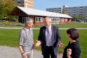 Stolz auf den Neubau: Dieter Krüger, Michael Bonder und Julia Kermas