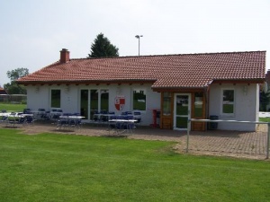 Sporthaus auf dem Sportplatzgelände