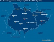 Verbreitungsgebiet des Eichsfelder und Göttinger Tageblattes