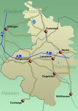 Regioskarte Eichsfeld